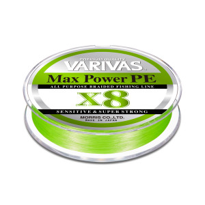 VARIVAS Max Power PE X8 Lime Green #0.8 150m 0,148mm 6,8kg