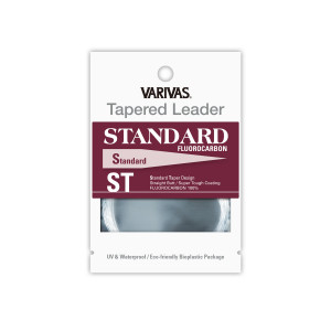 VARIVAS Tapered Leader Standard ST 9ft Fluoro -2X – Tippet 0.360 mm / Butt 0.60 mm